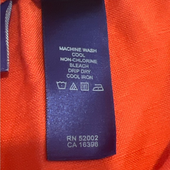 J.H. Collectibles Linen Blend Wide Leg Women’s Pants, Beautiful Orange, Size 16 - Picture 7 of 13